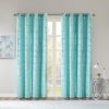 Total Blackout Metallic Print Grommet Top Curtain Panel(Only 1 Pc Panel)