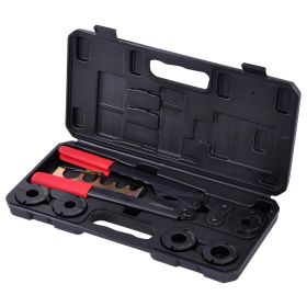 PEX Crimper w/ 3/8 1/2 5/8 3/4 & 1 Jaws & Case