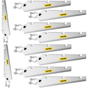 VEVOR Barbed Wire Arm Set of 10 Extend Arm Barbed Wire for 1-3/8" Top Rail Chain-Link Barbwire Arm Hot-Dip Galvanized Steel Cornered Barbwire Arm 45-D