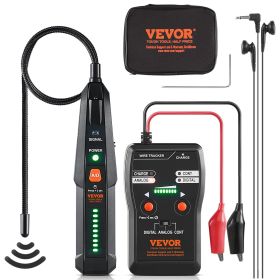VEVOR Underground Cable Locator, 6.5 FT Max. Detection Depth, Wire Tracer Break Detector Finder with Earphone