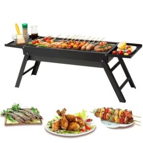 picnic party suitable for 4-6 people 33.5 √ó 23.7 √ó 11.8 inches length √ó width √ó heightPortable charcoal grill, small outdoor grill folding grill