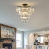(Same as W1340110374/L5011) Black large crystal chandelier, modern style chandelier, dining room, living room, bedroom (Bulbs Not Included)