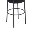 30" Tall, Round High Bar Stools, Set of 2 - Contemporary upholstered dining stools for kitchens