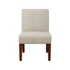 Fabric Accent Chair Set of 2 with Round Wood Table, Decorative Slipper Chair Vanity Chair for Bedroom Home Office, Corner Side Chair [Video]