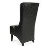 23.03" Wide Faux Leather High-Back Accent Chair, Comfy High Wingback Chair, Living Room Chair with Soft Padded & Wooden Legs