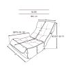 Single sofa reclining chair Japanese chair lazy sofa tatami balcony reclining chair leisure sofa adjustable chair
