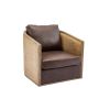 COOLMORE Swivel Barrel Chair, Comfy Round Accent Sofa Chair for Living Room, 360 Degree Swivel Barrel Club Chair, Leisure Arm Chair for Nursery, Hotel