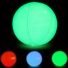 1 Pack, Glow Beach Ball(16"), Waterproof Inflatable Led Beach Ball 16 Colors 4 Light Mode, Pool Toy Glow Ball, Pool Party Decoration Beach Game
