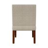 Fabric Accent Chair Set of 2 with Round Wood Table, Decorative Slipper Chair Vanity Chair for Bedroom Home Office, Corner Side Chair [Video]