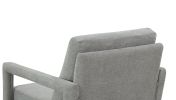 Mid-Century Armchair , 2pcs, Accent Chair with Wood Legs & Soft Cushion for Living Room, Bedroom, Home Office, Study, Grey