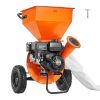 VEVOR Wood Chipper Shredder Mulcher 7HP Heavy Duty Gas Powered 3' 212cc 4.1 kW