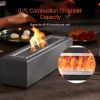 Tabletop Fire Pit Bowl 15 inch Concrete Fireplace Indoor Outdoor Patio