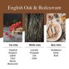 English Oak & Redcurrant Reed Diffuser 6.76oz - Essential Oil Sticks for Elegant Home Fragrance and Bathroom Accents