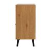 Storage Cabinet with 3 Drawers & Adjustable Shelf, Mid Century Cabinet with Door, Accent Cabinet for Living Room, Home Office, Entryway