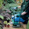 Foldable Garden Kneeler Seat with Kneeling Soft Cushion Pad Tools Pouch Portable Gardener