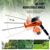 VEVOR 20V Cordless Hedge Trimmer, 18 inch Double-edged Steel Blade, Pole Hedge Trimmer Kit 20V Battery, Fast Charger Included