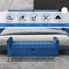 48'' Storage Ottoman Bench, Bench with Storage, for Entryway, Bedroom, Living Room