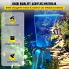 VEVOR Fountain Spillway 35x3.2x8.1 Inch, Pool Waterfall Fountain 17 Colors Led, Pool Water Fall Kit with Remote