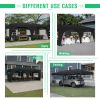 10'x20' Pop Up Canopy Tent with 6 Sidewalls, Ez Pop Up Outdoor Canopy for Parties, Waterproof Commercial Tent with 3 Adjustable Heights, Carry Bag