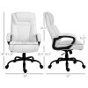 Big and Tall 400lbs Executive Office Chair with Wide Seat, Computer Desk Chair with High Back PU Leather Ergonomic Upholstery