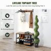 VEVOR 2 Pack 5' Artificial Boxwood Topiary Tree Faux Plant UV Decor In/Outdoor