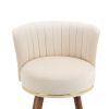 COOLMORE Counter Height Bar Stools Set of 2 for Kitchen Counter Solid Wood Legs with a fixed height of 360 degrees