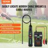 VEVOR Underground Cable Locator, 6.5 FT Max. Detection Depth, Wire Tracer Break Detector Finder with Earphone