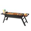 picnic party suitable for 4-6 people 33.5 √ó 23.7 √ó 11.8 inches length √ó width √ó heightPortable charcoal grill, small outdoor grill folding grill