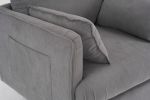 29.5 "W Modern Fabric Decorative Chair Armchair Upholstered Reading Chair Single Sofa Casual Club Chair with Solid Wooden Feet and 2 Pillow