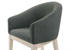 Neroli Gray Fabric Accent Chairs and Side Table Living Room Set
