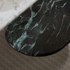 Faux Marble Coffee Tables Accent Tea Tables with Gold Metal Foot for Living Room Home Office