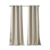 Tonal Printed Faux Silk Total Blackout Curtain Panel Pair(2 Pcs Window Panels)