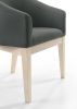 Neroli Gray Fabric Accent Chairs and Side Table Living Room Set