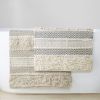 Woven Texture Stripe Bath Rug