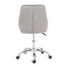 Modern velvet fabric with chrome legs living room furniture dining chair, soft and comfortable, lift adjustment, free movement convenient