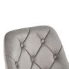 Modern velvet fabric with chrome legs living room furniture dining chair, soft and comfortable, lift adjustment, free movement convenient