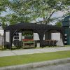 10'x20' Pop Up Canopy Tent with 6 Sidewalls, Ez Pop Up Outdoor Canopy for Parties, Waterproof Commercial Tent with 3 Adjustable Heights, Carry Bag