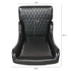 23.03" Wide Faux Leather High-Back Accent Chair, Comfy High Wingback Chair, Living Room Chair with Soft Padded & Wooden Legs