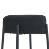 30" Tall, Round High Bar Stools, Set of 2 - Contemporary upholstered dining stools for kitchens