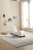 Factory Direct Yoga Chaise Lounge Collection for Stretching & Relaxation Modern Faux Leather Curved Sofa, Modern Faux Leather Curved Sofa