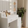 Newly designed smart mirror dressing table with drawers and storage cabinet, dressing table with dressing pad for bedroom, dressing room