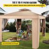 VEVOR Outdoor Canopy Gazebo Tent, Portable Canopy Shelter with 10'x10' Large Shade Space for Party, Backyard, Patio Lawn and Garden, 4 Sandbags