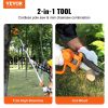 VEVOR 2-in-1 Cordless Pole Saw & Mini Chainsaw, 20V 4Ah Battery Pole Chainsaw