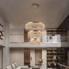 23.6-inch Fancy hanging ceiling lamps luxury modern pendant light crystal chandelier