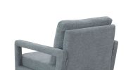 Mid-Century Armchair , 2pcs, Accent Chair with Wood Legs & Soft Cushion for Living Room, Bedroom, Home Office, Study, Dim Grey
