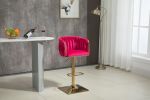 COOLMORE Vintage Bar Stools with Back and Footrest Counter Height Dining Chairs 2PC /SET