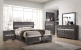 Traditional 7 Drawer Dresser made with Wood in Gray