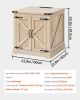 VEVOR Rattan Coffee Table Rectangle Rattan Coffee Table 2-Tier for Living Room