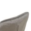 Modern velvet fabric with chrome legs living room furniture dining chair, soft and comfortable, lift adjustment, free movement convenient