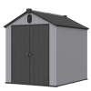 XWT012 6*8ft plastic storage shed for backyard garden big spire Tool storage
